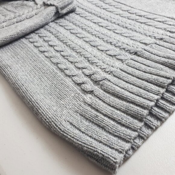 Kenneth Cole Reaction Light Grey Cable Knit Sweater - Picture 4 of 12